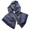Scarves Men 100 Silk Scarf Double Layer Long Neckerchief Cravat For Office Party Travel 230824