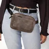 Torby w talii Bag pasa dla kobiet mini wszędzie Crossbody Regulowany pasek wegańska skórzana fanny