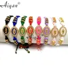 Bangle 12 Pieces Oval Virgin Mary And St. Jude And 6MM Drilled Loop Braid Bracelets Can Be Worn As Gifts Or Prayers For Men and Women 230824