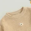 プルオーバー生まれの女の赤ちゃん冬の花のセーター服