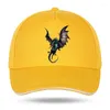 Boll Caps Women Men Hat Curved Sun Visor Cotton Funny Pterosaur Awesome Baseball Cap Outdoor Justerbara Sports