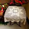 Tanta de mesa de algodão algodão artesanal de madrugada de madrugada de mesa de cozinha capa em casa decoração de festa de casamento de natal