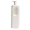 Butelki do przechowywania 500 ml 1000 ml pusta plastikowa biała kwadratowa butelka ochrona formy Lekki przenośny balsam do pet prasowy pompa uzupełniająca kosmetyka 8piece