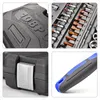 Dekorativa objekt Figurer Mekanikverktyg Set Socket Wrench Auto Repair Hand Kit Box med plastlagring Fodral 230824