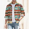 Men's Jackets Male Autumn And Winter Warm Fashion Casual Plaid Square Business Breathable Loose Shirts Tops Art 3d Digital Print