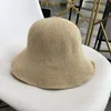 Beretten 2023 opvouwbare gebreide zachte top ademende vissersbassin Zon Shading Bucket Hat Womens Visor Protection Caps voor dames