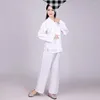 الملابس العرقية Hanfu على الطراز الصيني سترة واحدة من قطعة واحدة من طوق القميص القاع القاع مع مجموعة السراويل يمكن استخدامها كبيجاما