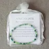 MG0040 Hele Natuurlijke Afrikaanse Jade Armband 4mm Mini Edelsteen Sieraden Natuursteen Energie Armband voor Women266E