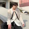 Herrenanzüge Blazer Sommer Koreanischer Stil einzigartiger Sonnenschutzanzug Männer lässig losen dünner Abschnitt für MXL 230823