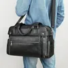 Briefcases Trip Commuting Cowhide Travel Bag Man Shoulder Cow Leather Men's Business Briefcase Computer Handbag Male Outdoor