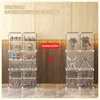 1 Column 2 Layers 32X32X42Cm display Box Blind Box Shelf Storage Rack Hand-Made Wall Lego Transparent Cabinet Acrylic HKD230812