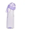 Air Flavored Water Bottle Up Sports Fashion Straw Mug Water Bottle Suitable for Outdoor Sports Fitness Water Cup LL