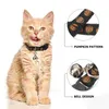 Hundhalsar 4 PCS Rollplay Costume Cat Bell Accessories Harness Neck Pets Rand Nylon