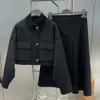 Klassiska kvinnor designer jackor svart klänning kausal jacka lapel hals utomhus rockar mode streetwear outfit shorts kostym klänning skjortor topp kostymer h22