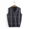 Mäns västar Autumn and Spring Fashion varumärke Pullover Sweater V Neck Knit Vest Men Trendy ull ärmlösa Casual Clothing C18