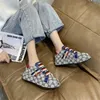 2023 Neue Stil Luxusdesigner PU Leather Casual Schuh Frauen Schuhe Sticke beige Fashion Classic Top-Quality Größe 35-43