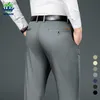 Brand Clothing Męskie Pants Pants Mężczyźni Spring Summer Business Stretch Grey Khaki Czarne cienkie spodnie Mężczyzna rozmiar 40 42LF20230824.