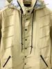 Xinxinbuy Men Designer Coat Jacket Windbreaker Letter Print Långärmad kvinnor grå svart vit khaki blå xs-3xl