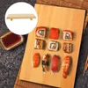 Dinnerware Sets Sushi Plate Snack Serving Bandey Wood Board Sobremesas