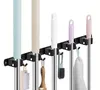 Storage Holders Racks Broom Holder Wall Mount Mop Organizer Storage Tool Racks Stainless Steel Hooks Nonslip for Home Kitchen Garden Laundry Garage 230824