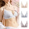 Bras Wirefree Nursing Clothing Women's Cotton Motone Mulming Bra Gravidancy Sleeps Sleeps Werewwear Front Fickle Design 230823