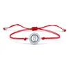 Charm Bracelets Affordable Wholesale CZ Virgin Mary Bracelet Red String Braided Rope Adjustable For Women Men Jewelry Gifts