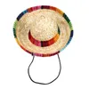 10pcs de palha natural mexicana chapéu mini sombrero chá de bebê festas de decoração de festas de decoração de comprimidos de festas hkd230823