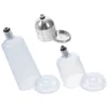 Conjuntos de louça 3 pcs Airbrush substituição pote dispensando garrafas de vidro desmontável unhas jar recipiente de armazenamento