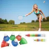 Balles 12pcs coloré badminton portable intérieur extérieur sport jeu de formation stabilité de vol volants en nylon durables 230824