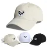 Ball Caps Panda ricamo di strada Travel Trend Versatile Baseball Cappello unisex Cappelli da berretto Sunvisor per uomini Donne Snapback