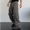 Мужские джинсы Spring Street Fashion Multi-карманный ретро-комбинезон свободный случайные брюки с хип