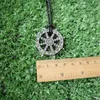 Chains SanLan 1pcs Dharma Wheel Of Life Samsara Buddhist Amulet Pendant Talisman Necklace