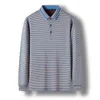 Mens Polos Top Grade Designer Plain Brand Polo Shirt Regular Fit Casual Striped Korean Long Rleeve Tops Men Ubrania 230823