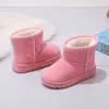 Buty dla dzieci buty śniegowe unisex buty dziecięce zimowe maluch chłopcy grube pluszowe buty solidne dziewczyny ciepłe buty dla dzieci Martin Boots Student L0824
