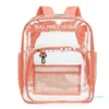 Women backpack Style Transparent Backpack Printable Waterproof bag Creative Travel Clear Backpack Jelly