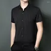 Erkek Polos Yaz Pamuk Baskı Deseni Gevşek T-Shirt Hızlı kuruyan kısa kollu gündelik moda polo gömlek Koreli