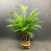 Faux verdure florale 125 cm grand palmier artificiel plantes tropicales branche en plastique fausses feuilles vert Monstera pour Noël maison jardin salle décor 230823