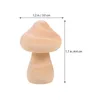 Décorations de jardin 18 pcs mini jouets pour enfants petits décors de champignons en bois bricolage peinture corps enfants graffiti prop modèles inachevés orner