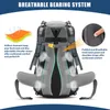 Lixada 50L grands sacs de voyage imperméables sac à dos en Nylon sac à dos de Sport en plein air avec housse de pluie Camping escalade roi sac à dos 230824