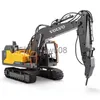 Electric/RC Car 24G 3in1 Alloy RC Excavator 116 Alloy 17ch Big RC Trucks Simulation Excavator Remote Control 3Type Engineer Vehicle Toys E568 x0824
