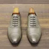 SURET BUTS Buty skórzane męskie marka Derby Stylish Business Wygodne skórzane buty Mężczyźni 230823