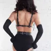 Bdsm bondage lederen rok harnas taille riemen vrouwen sexy lichaam ondergoed punk goth erotische lingerie speelgoed sex shop accessoires