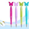 10 Kleurvlinder Topkop Plastic Ballpoint Pens Plastic Student Writing Ballpoints Cartoon Ballpoint Pen Office School Supplies T9I002430