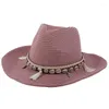 Bandanas Shell Tassels Cowgirl Summer Hat Strape Srate для женщин мужские мужские