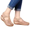 Summer Cool Sandals Comfortable Retro Lady Car Holes Non Slip Grinding Feet Big Size Round Headpie Female 62007 11619 49170