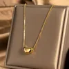 Collares colgantes Nunca se desvanecen Granos de café de acero inoxidable Collar de gargantilla de cadena multicapa para mujeres Accesorios de boda