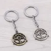 Keychains J Store 12st/Lot Fullmetal Alchemist för fans 2 färger Magic Circle Model Zinc Alloy Key Chain Ring Llavero Chaveiro