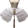 Kadın Kafes Elbise Kısa İkili Petticoat Giyim Barok Crinoline Hoops Cosplay Aksesuarları