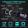 ELP 8MP 4K 3264X2448 IMX179 Webcam USB 5-50mm objectif CS varifocale Hd USB Mini boîtier industriel caméra de Surveillance intérieure USB HKD230812