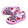 Platte schoenen zzfaber kinderen zachte sandalen voor babymeisjes jongens zomer kinderen mesh op blote voeten sport strandschoenen non slip casual sneakers 230823